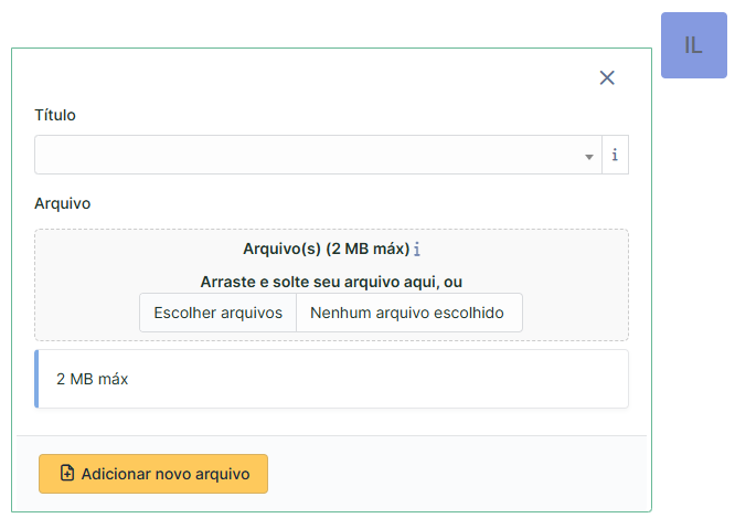 Adicionar um documento
