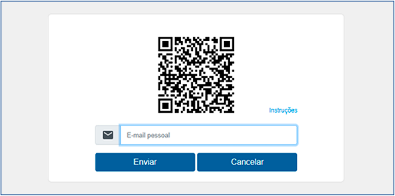Leitura do QR Code e cadastro do e-mail