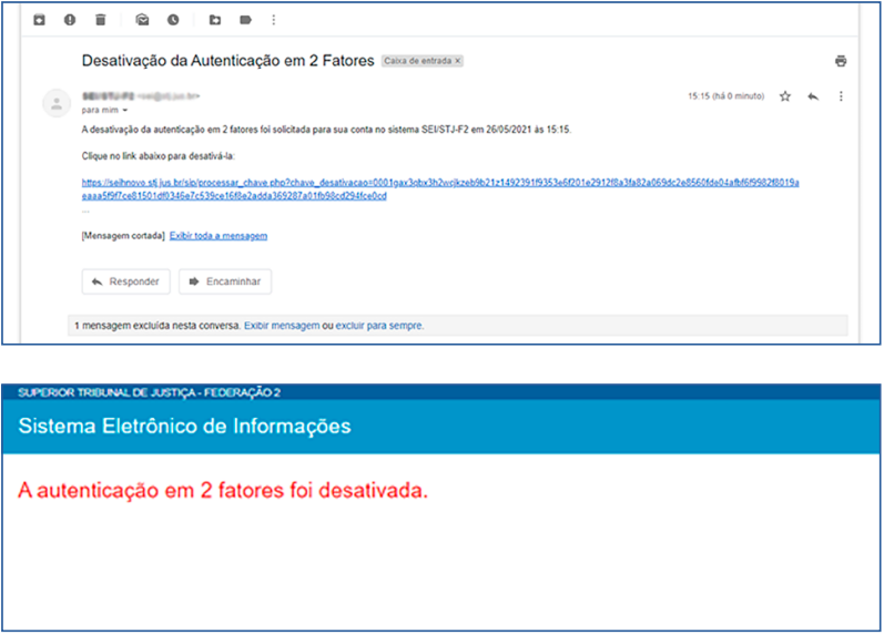 Opções do 2FA