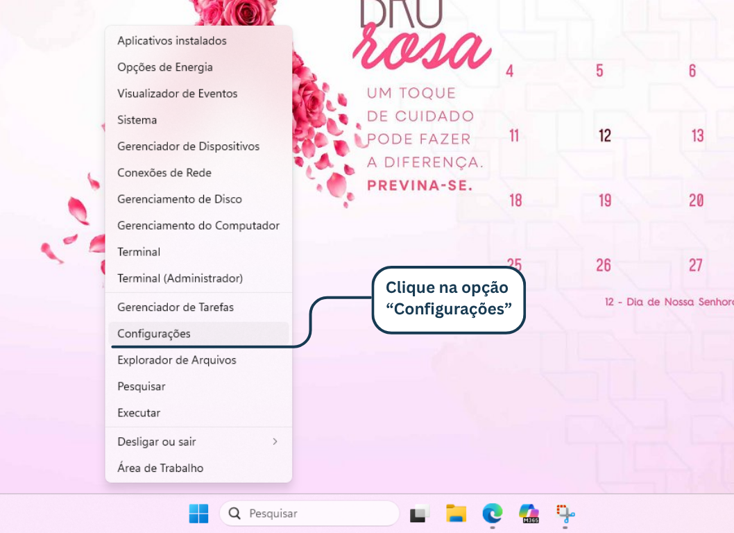 Configurações do Windows